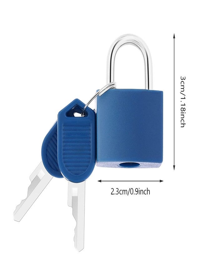 Praha Suitcase Locks with Keys Mini Metal Luggage Locks Keyed Padlocks Multicolor Lock for Suitcase, Backpack, Boxes Laptop Bag School Locker (H773-4PCS Set) - Image 2